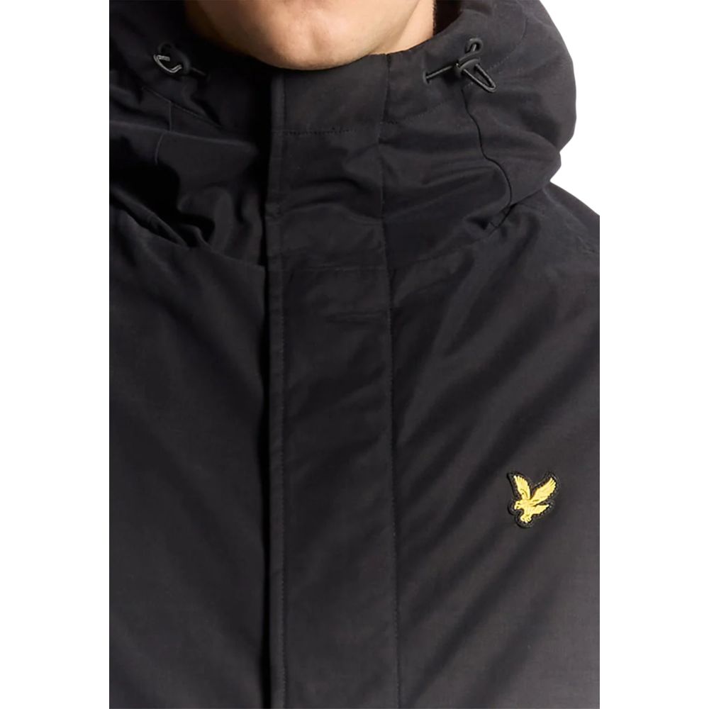 Lyle & Scott Men's Thermal Stretch Polyester Hooded Parka - Black