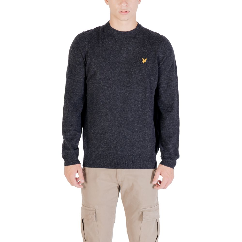 Lyle & Scott Men's Crew-Neck Wool 7 Nylon Sweatshirt - Black