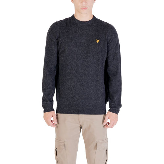 Lyle & Scott Men's Crew-Neck Wool 7 Nylon Sweatshirt - Black