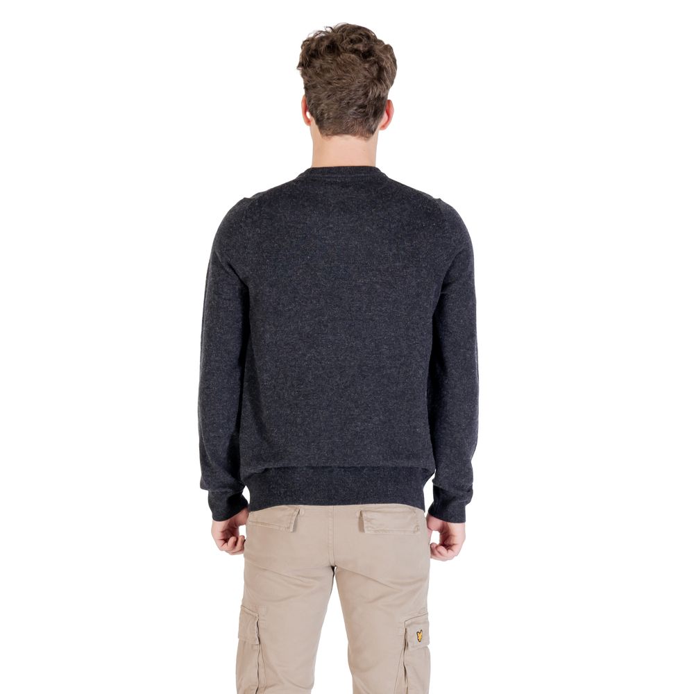 Lyle & Scott Men's Crew-Neck Wool 7 Nylon Sweatshirt - Black