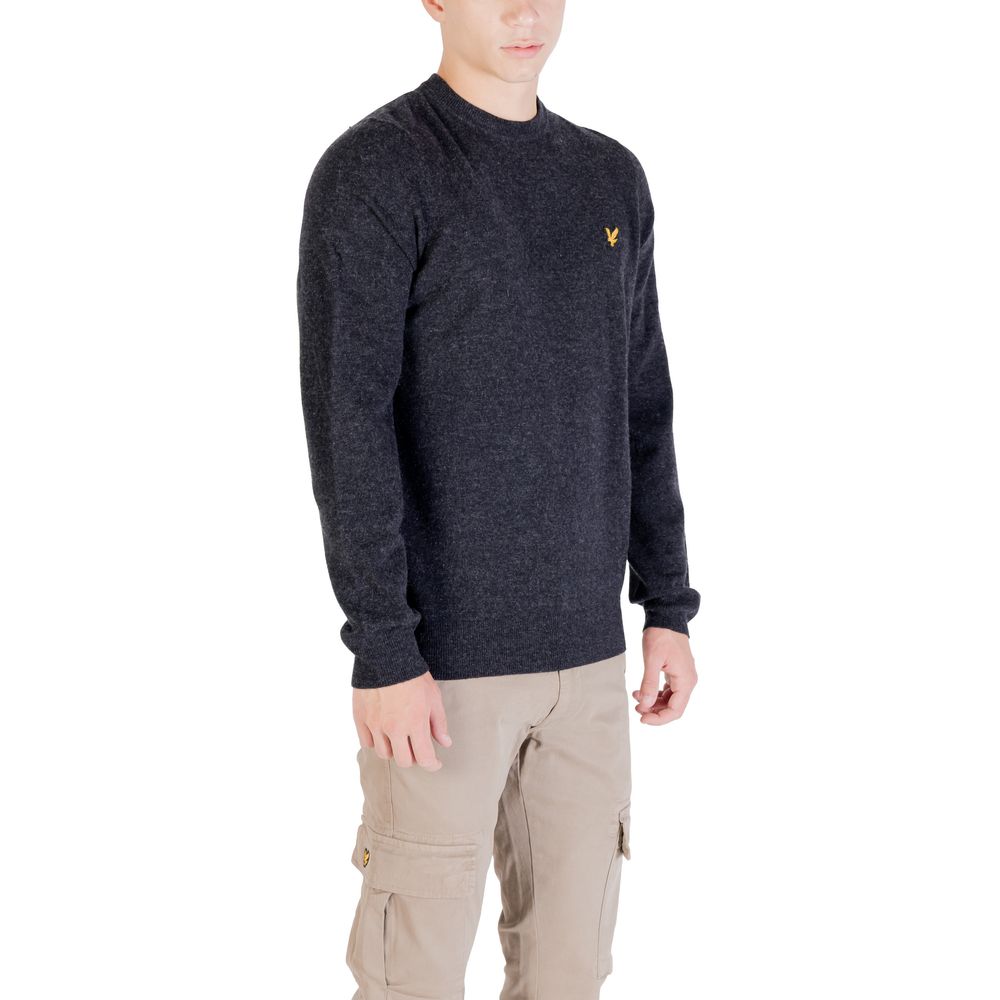 Lyle & Scott Men's Crew-Neck Wool 7 Nylon Sweatshirt - Black