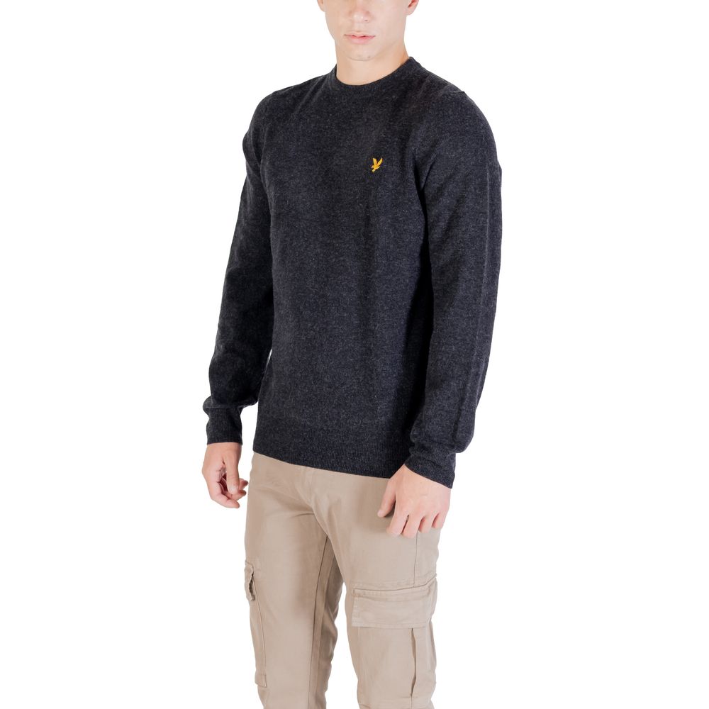 Lyle & Scott Men's Crew-Neck Wool 7 Nylon Sweatshirt - Black