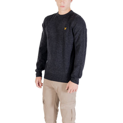 Lyle & Scott Men's Crew-Neck Wool 7 Nylon Sweatshirt - Black