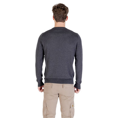Lyle & Scott Men's Crew-Neck Cotton Merino Wool Sweatshirt - Gray