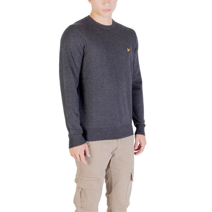Lyle & Scott Men's Crew-Neck Cotton Merino Wool Sweatshirt - Gray