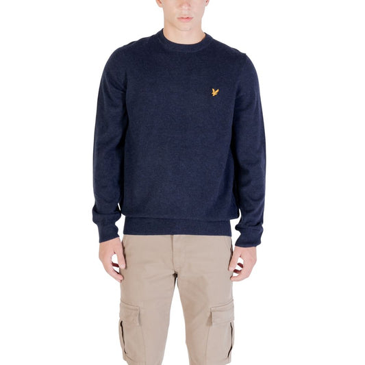 Lyle & Scott Men's Crew-Neck Wool 7 Nylon Sweatshirt - Blue