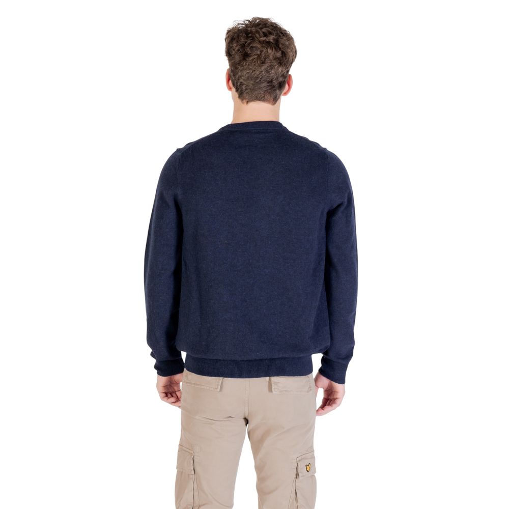 Lyle & Scott Men's Crew-Neck Wool 7 Nylon Sweatshirt - Blue