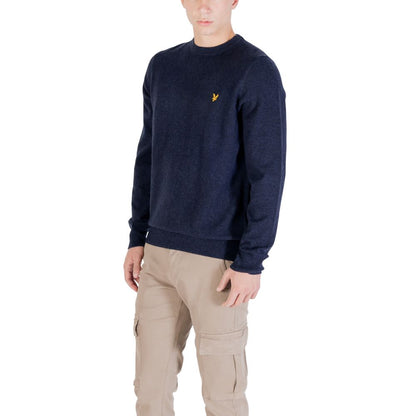 Lyle & Scott Men's Crew-Neck Wool 7 Nylon Sweatshirt - Blue
