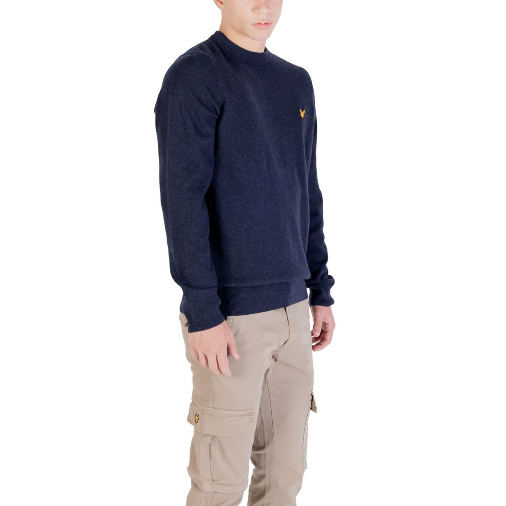 Lyle & Scott Men's Crew-Neck Wool 7 Nylon Sweatshirt - Blue