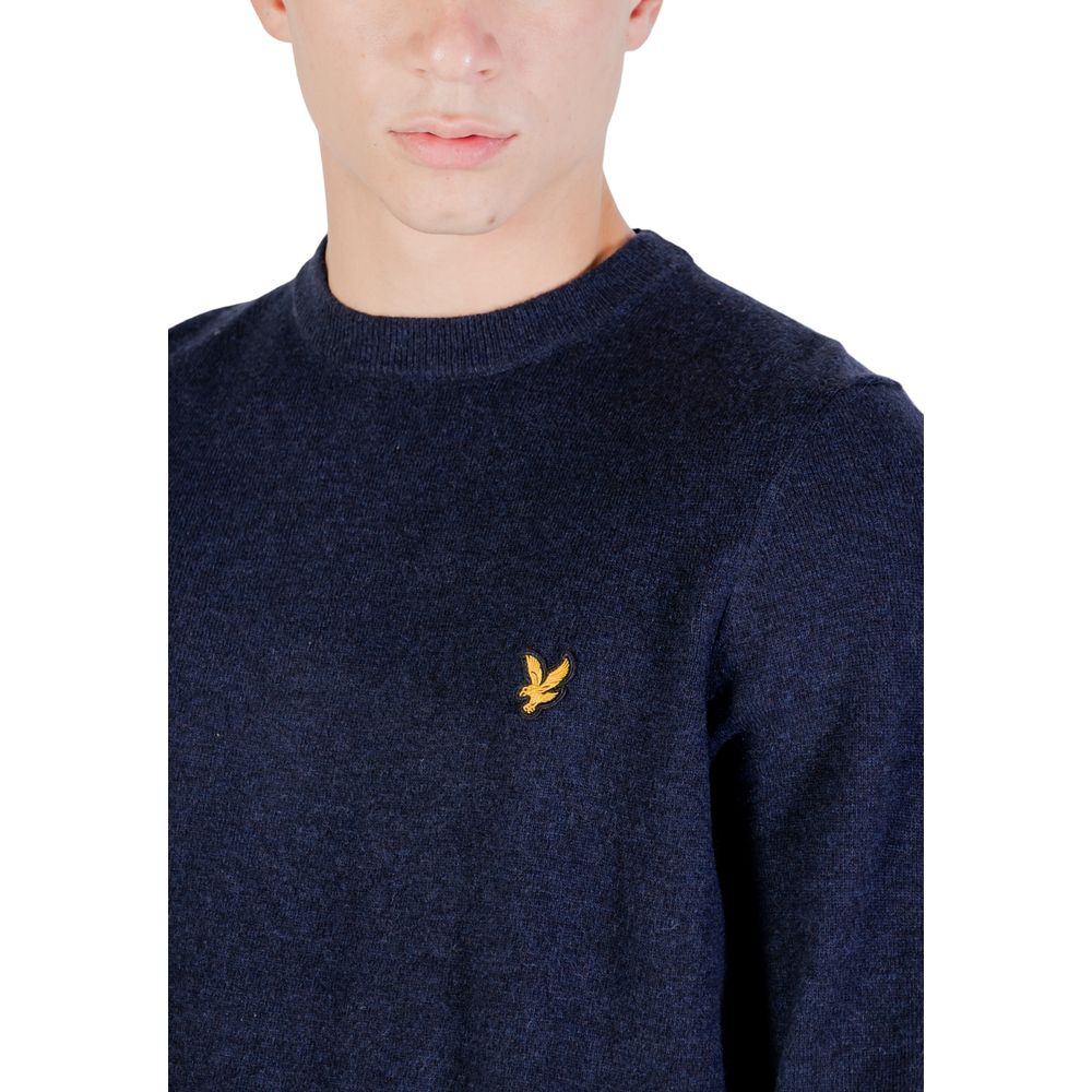 Lyle & Scott Men's Crew-Neck Wool 7 Nylon Sweatshirt - Blue