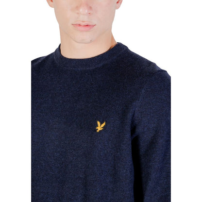 Lyle & Scott Men's Crew-Neck Wool 7 Nylon Sweatshirt - Blue