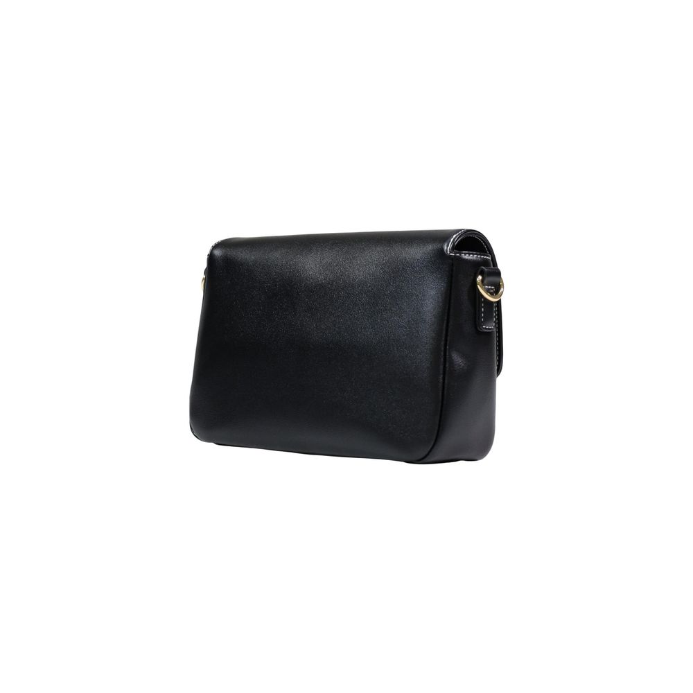Love Moschino Polyethylene & Polyurethane Small Crossbody Handbag - Black Gold