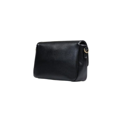 Love Moschino Polyethylene & Polyurethane Small Crossbody Handbag - Black Gold