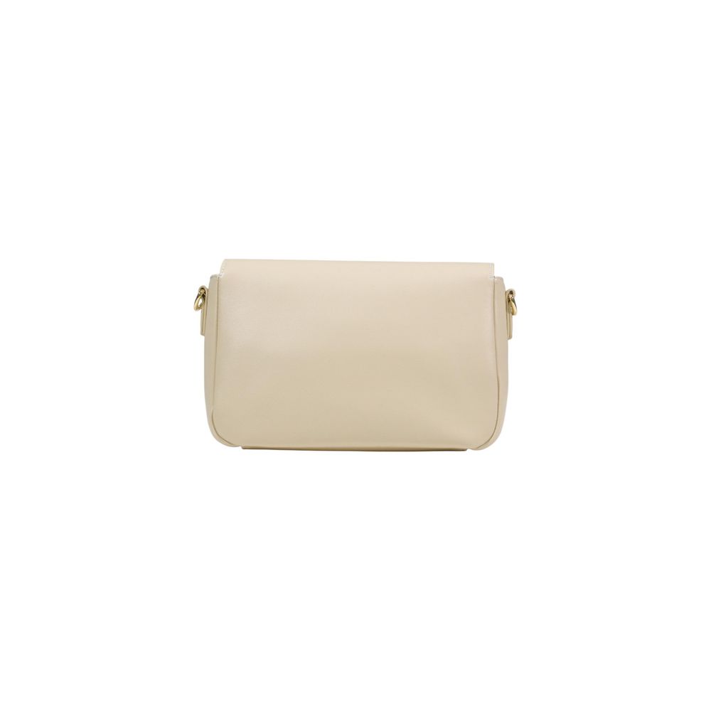This Small Crossbody Handbag by Love Moschino for women in polyethylene & polyurethane and cream & gold presents a sculptural silhouette featuring a secure , ample , and versatile crossbody-strap, shoulder-strap & adjustable-strap for a sculptural finish.