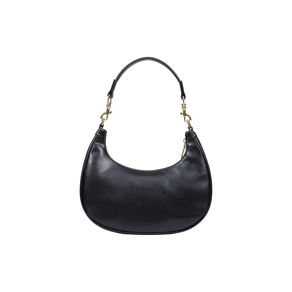 Love Moschino Polyethylene & Polyurethane Small Shoulder Evening Handbag - Black Gold