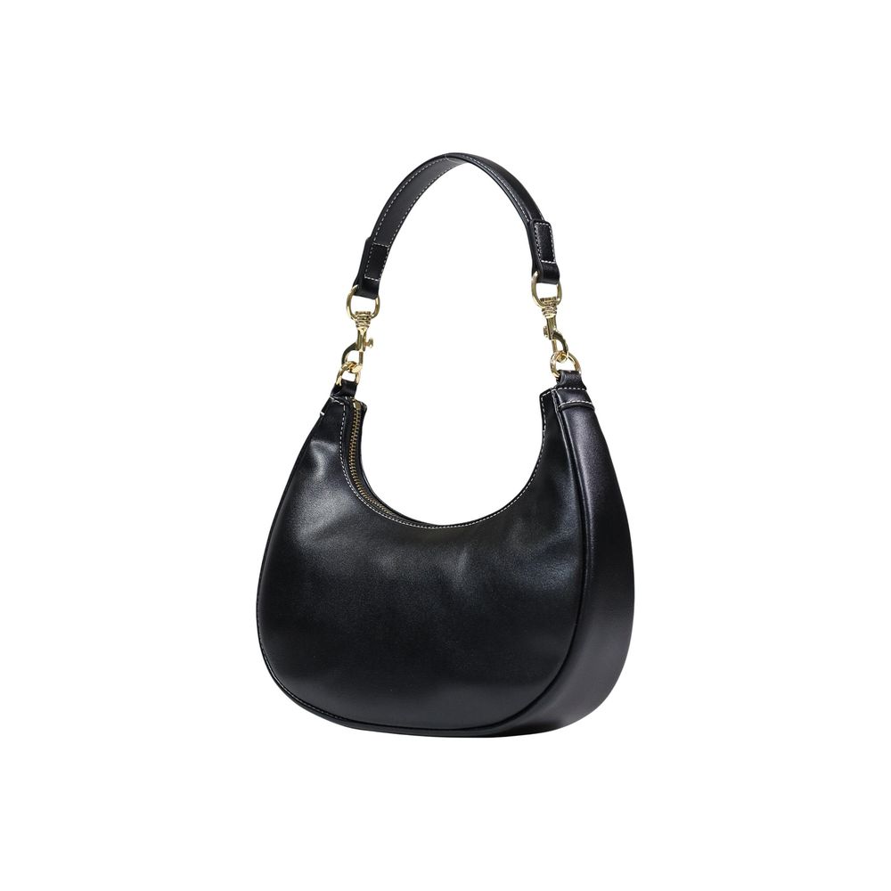Love Moschino Polyethylene & Polyurethane Small Shoulder Evening Handbag - Black Gold