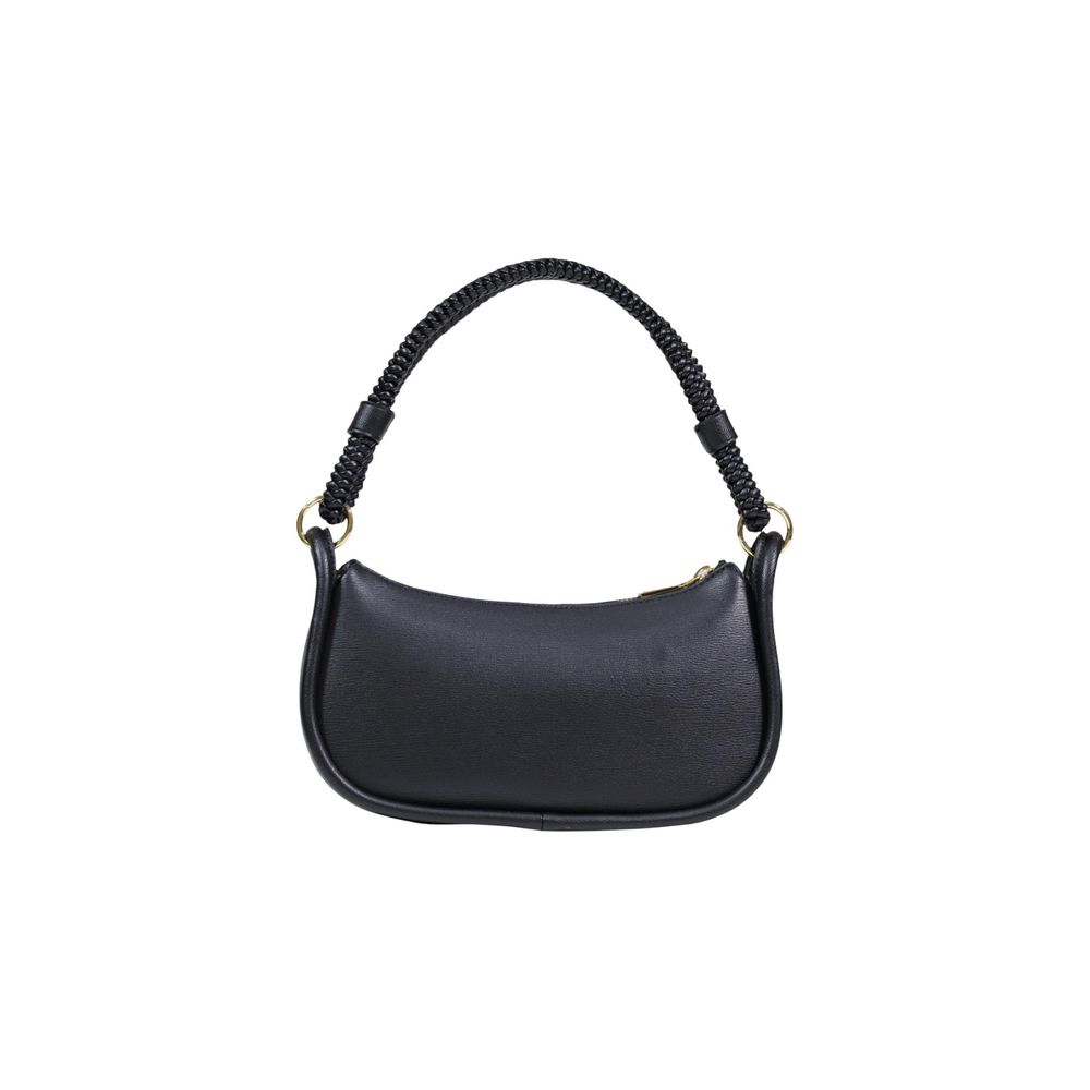Small Evening Handbag by Love Moschino for women in polyethylene & polyurethane black & signature features a refined silhouette, showcasing a secure zipper, organized , and versatile handle for a refined finish.