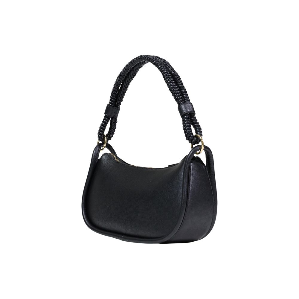 This Small Evening Handbag by Love Moschino for women in polyethylene & polyurethane and black & signature presents a sculptural silhouette featuring a secure zipper, ample , and versatile handle for a sculptural finish.