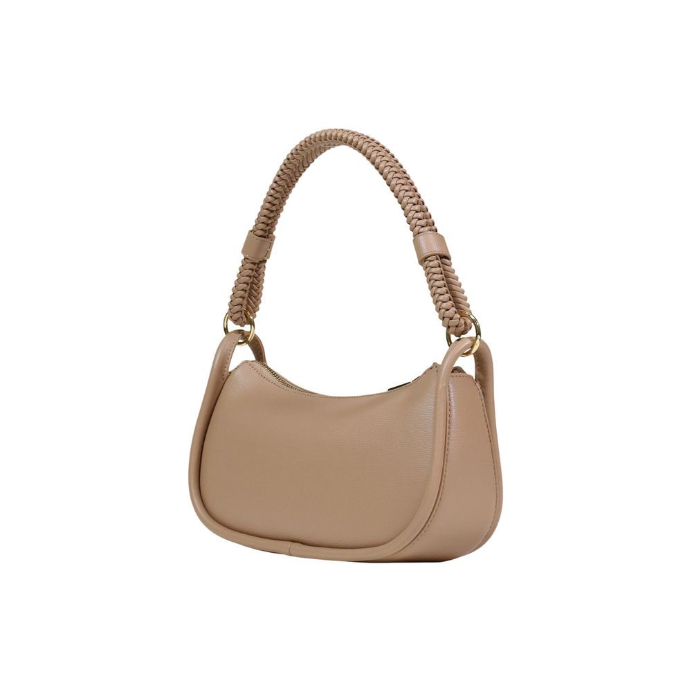 Small Evening Handbag by Love Moschino for women in polyethylene & polyurethane beige features an refined silhouette, showcasing a secure zipper, ample , and versatile handle for a sophisticated refined aesthetic.