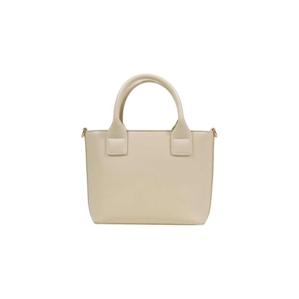 Small Shoulder Evening Handbag by Love Moschino for women in polyethylene & polyurethane cream features a signature silhouette, showcasing a secure and signature with versatile shoulder-strap, adjustable-strap, detachable-strap & handle for a sophisticated look.