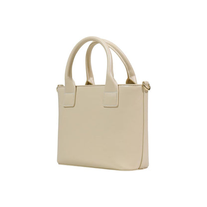 Small Shoulder Evening Handbag by Love Moschino for women in polyethylene & polyurethane cream features a refined silhouette, showcasing a secure , organized , and versatile shoulder-strap, adjustable-strap, detachable-strap & handle for a refined finish.