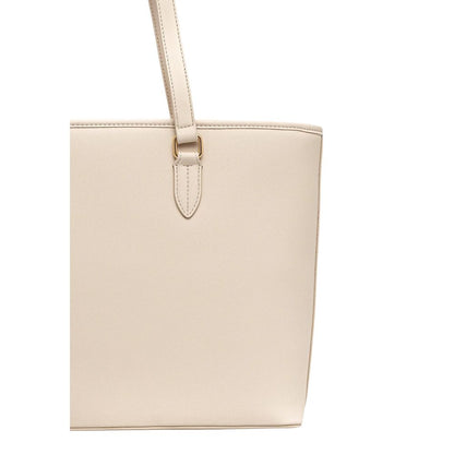 Large Handbag by Love Moschino for women in polyethylene & polyurethane beige presents a ornamental silhouette, showcasing a secure , ample , and versatile handle for a ornamental finish.