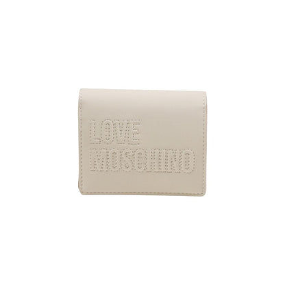 Love Moschino Polyethylene & Polyurethane Wallet - Beige