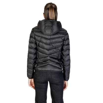 Hooded Windbreaker Jacket by Colmar Originals for women in polyamide black presents a resilient silhouette, artfully detailed with a sophisticated hooded neckline and functional thermal, lightweight, hooded, insulated & windproof for a resilient finish.
