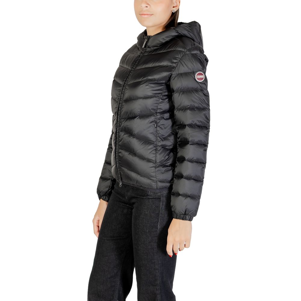 Hooded Windbreaker Jacket by Colmar Originals for women in polyamide black features an perennial silhouette with a refined hooded neckline and perennial thermal, lightweight, hooded, insulated & windproof for a sophisticated weather-resistant look.
