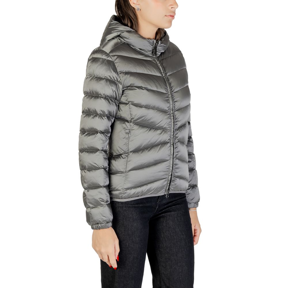 Hooded Overcoat by Colmar Originals for women in polyamide gray features a contemporary silhouette showcasing a contemporary hooded neckline and refined thermal, lightweight, hooded & insulated for a sophisticated finish.