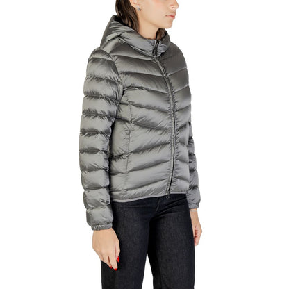 Hooded Overcoat by Colmar Originals for women in polyamide gray features a contemporary silhouette showcasing a contemporary hooded neckline and refined thermal, lightweight, hooded & insulated for a sophisticated finish.