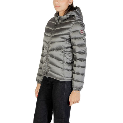 Hooded Overcoat by Colmar Originals for women in polyamide gray features a cosy chic silhouette, artfully detailed with a sophisticated hooded neckline and premium thermal, lightweight, hooded & insulated for a cosy chic finish.