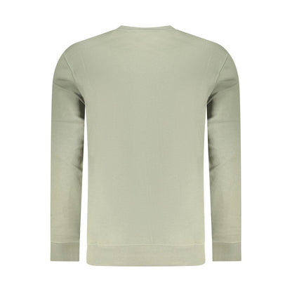 Sweatshirt by Hugo Boss for men in cotton green features an provocated silhouette, detailed with a provocated and a refined for a sophisticated aesthetic.