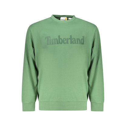 Hooded Sweatshirt Hoodie by Timberland for men in cotton polyester green features a authentic silhouette, showcasing a sophisticated hooded neckline and authentic detail for a refined finish.