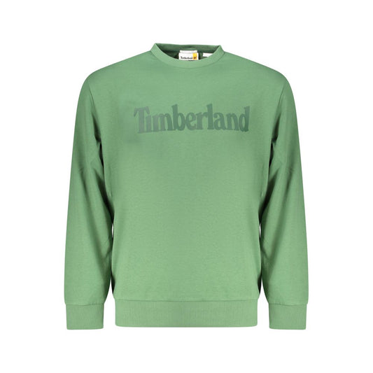 Hooded Sweatshirt Hoodie by Timberland for men in cotton polyester green features a authentic silhouette, showcasing a sophisticated hooded neckline and authentic detail for a refined finish.