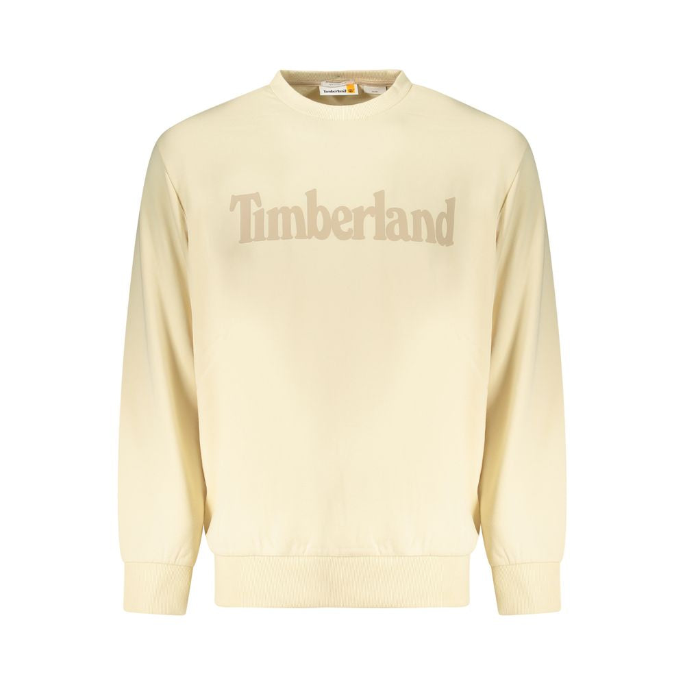 Sweatshirt by Timberland for men in cotton polyester beige presents a smart casual silhouette, featuring a smart casual and for a sophisticated look.