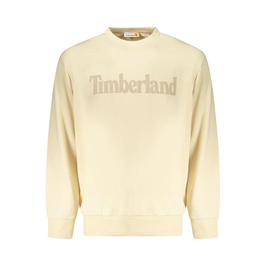 Sweatshirt by Timberland for men in cotton polyester beige presents a smart casual silhouette, featuring a smart casual and for a sophisticated look.