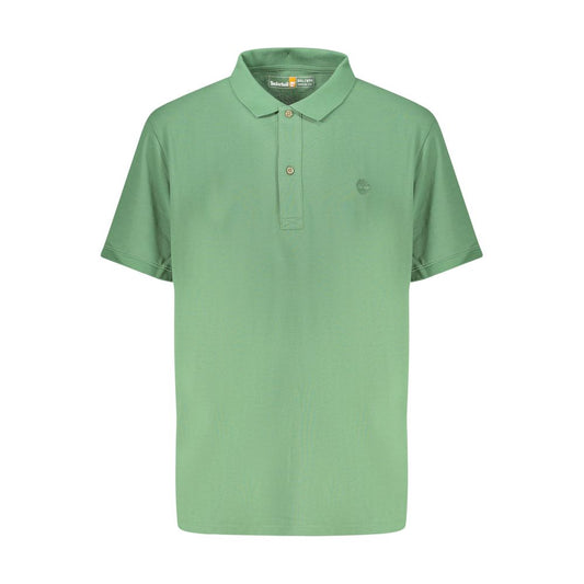 Polo Shirt by Timberland for men in cotton green presents a crisp silhouette, artfully detailed with a crisp and crisp .