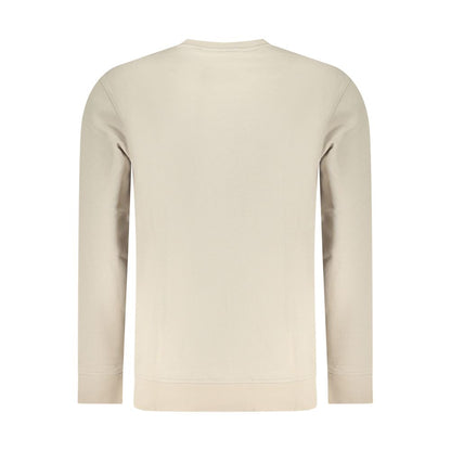 Sweatshirt by Hugo Boss for men in cotton beige features an enviable silhouette, showcasing a premium and refined for a truly enviable finish.