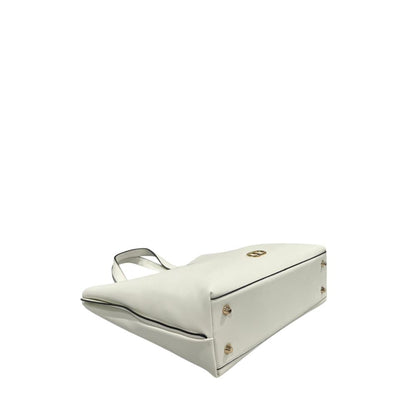 Shoulder Bag by Twinset for women in polyurethane gold & white showcases a statuesque silhouette, artfully detailed with a secure zipper, organized built-in-compartments, and versatile shoulder-strap & adjustable-strap for a statuesque look.