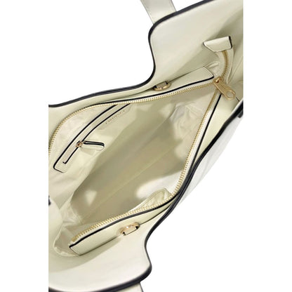 Shoulder Bag by Twinset for women in polyurethane gold & white features a effortless chic silhouette with a secure zipper, ample built-in-compartments, and versatile shoulder-strap & adjustable-strap for a effortless chic finish.
