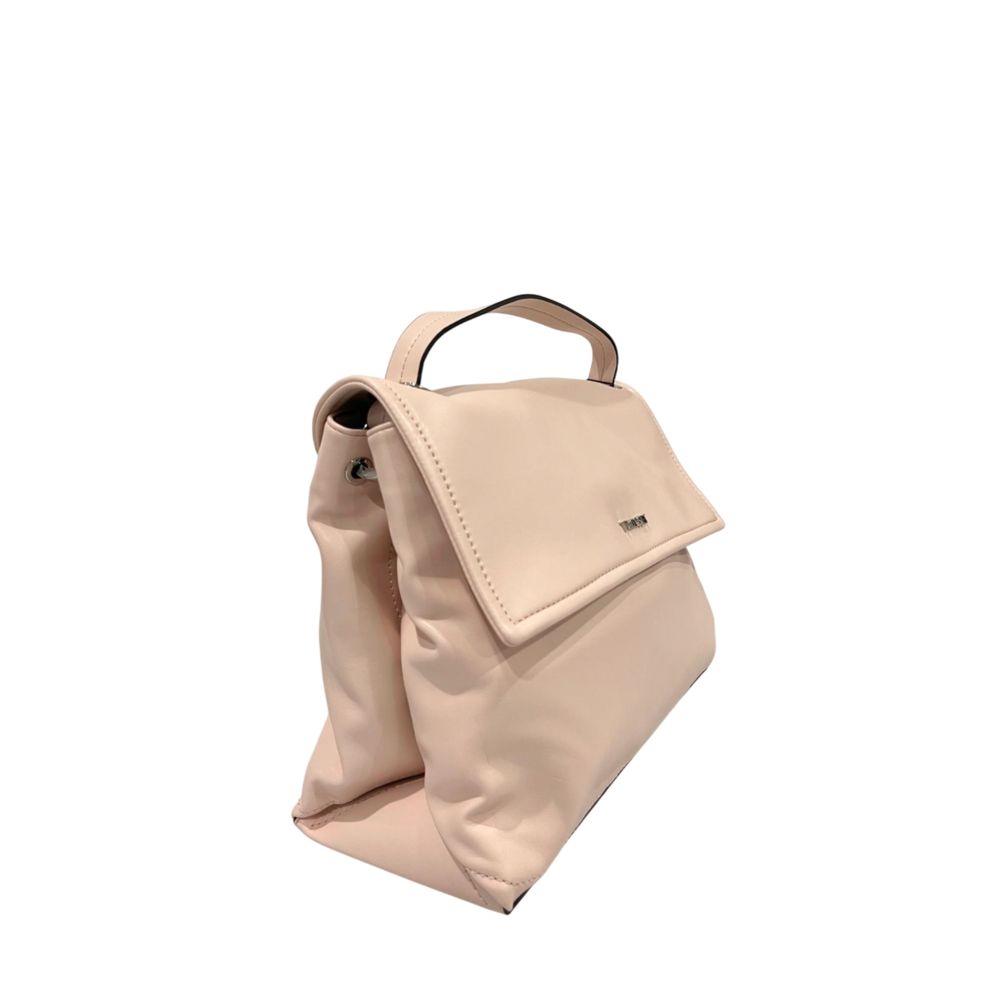 Shoulder Flap Bag by Twinset for women in polyurethane black, multicolor, pink & silver presents a statuesque silhouette, showcasing a secure flap, magnetic & button and statuesque built-in-compartments with versatile shoulder-strap & adjustable-strap for a sophisticated look.