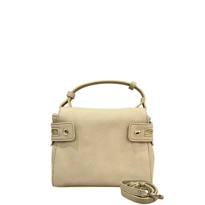 Mini Shoulder Bag by Twinset for women in polyethylene beige & gold features a effortless sophistication silhouette, secured by a zipper with ample and versatile shoulder-strap & adjustable-strap for a effortless sophistication finish.