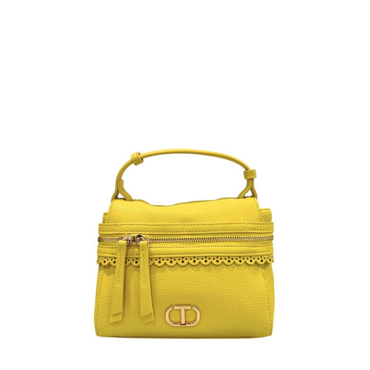 Mini Shoulder Bag by Twinset for women in polyethylene bicolour & gold features a effortless chic silhouette with a secure zipper, ample , and versatile shoulder-strap & adjustable-strap for a effortless chic finish.