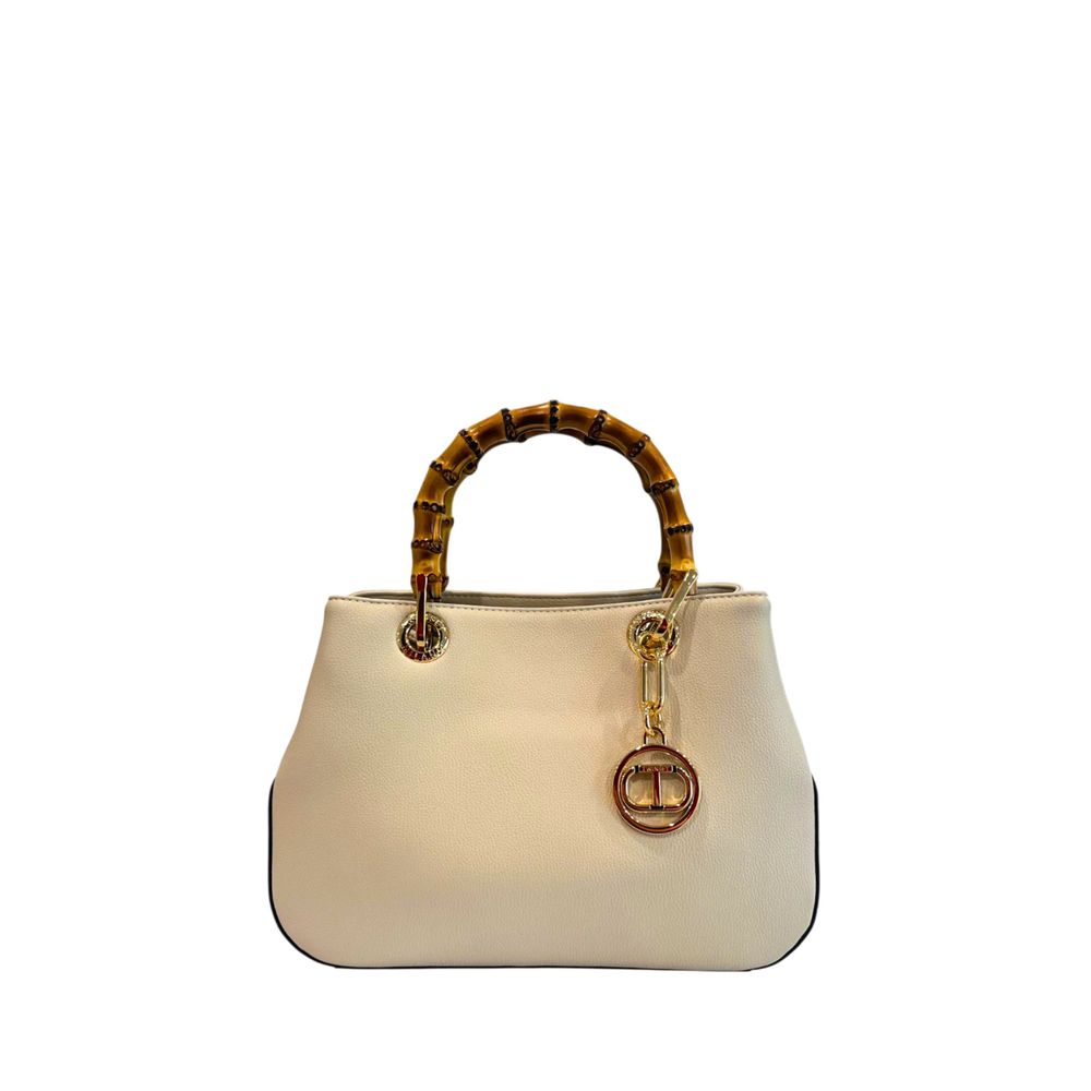Shoulder Bag by Twinset for women in polyurethane beige, gold, purple & signature features a effortless sophistication silhouette, secured by a zipper with ample built-in-compartments and versatile shoulder-strap & adjustable-strap for a effortless sophistication finish.