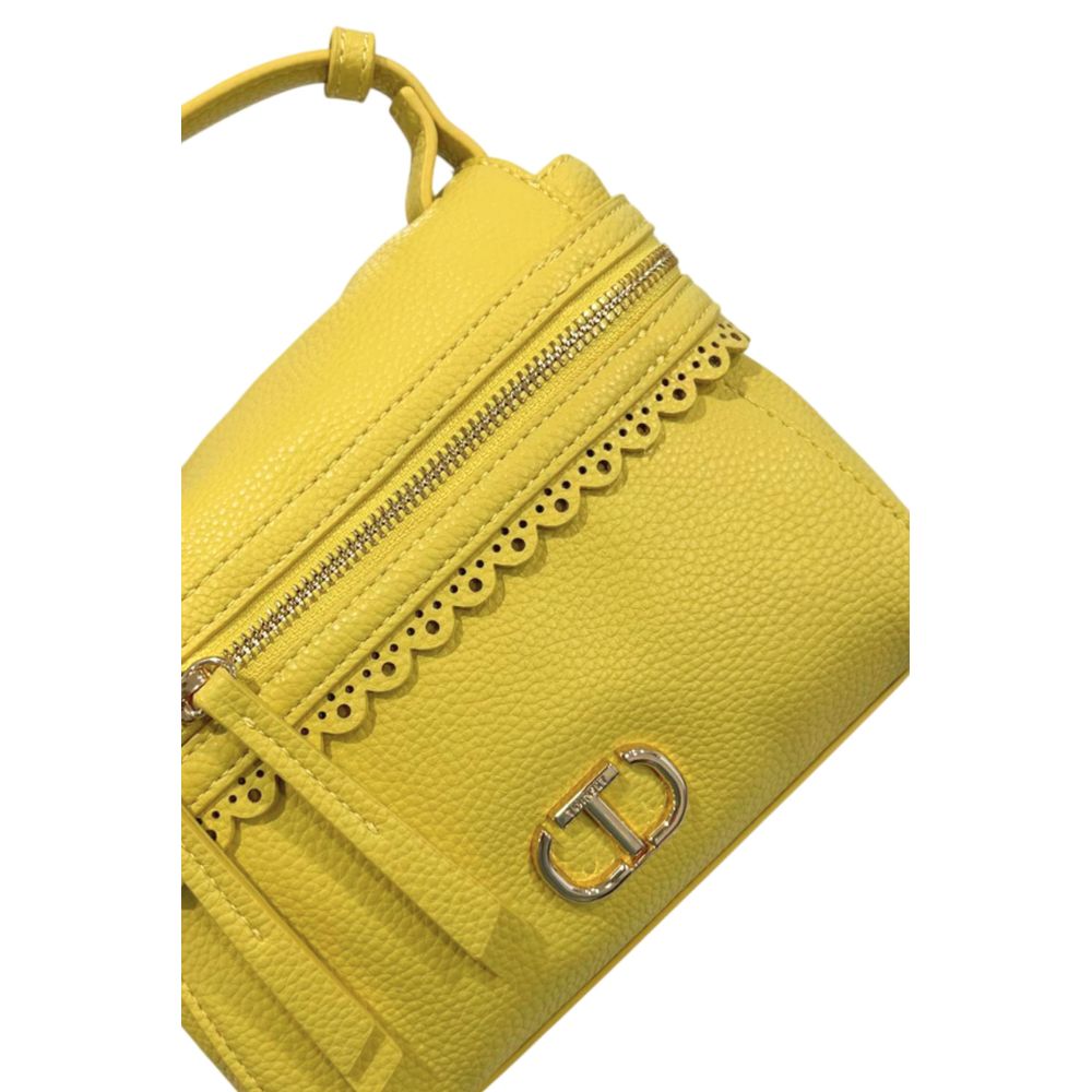 Mini Shoulder Bag by Twinset for women in polyethylene bicolour & gold features a statuesque silhouette, showcasing a secure zipper and statuesque with versatile shoulder-strap & adjustable-strap for a statuesque finish.