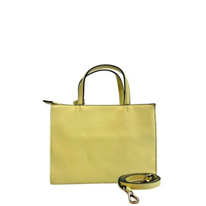 Shoulder Bag by Twinset for women in polyethylene bicolour & gold features an effortlessly chic silhouette with a secure zipper, ample built-in-compartments, and versatile shoulder-strap & adjustable-strap for effortlessly chic everyday luxury.