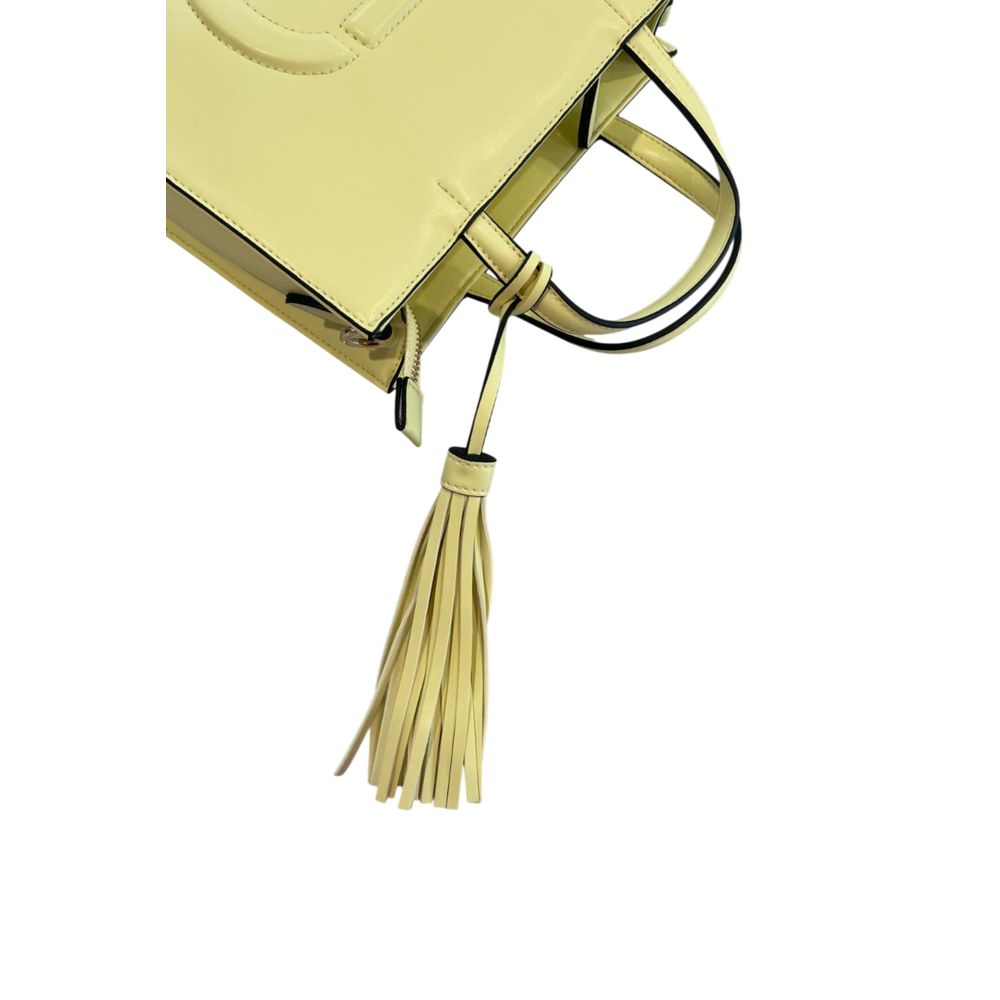 Shoulder Bag by Twinset for women in polyethylene bicolour & gold features a stately silhouette, showcasing a secure zipper, ample built-in-compartments, and stately shoulder-strap & adjustable-strap for a stately finish.