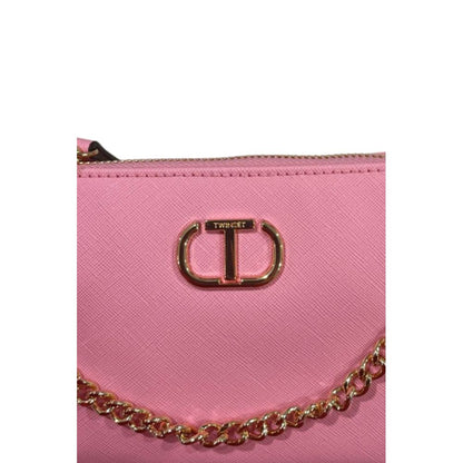 Shoulder Clutch Handbag by Twinset for women in polyethylene multicolor features a sculptural silhouette with a secure zipper, ample built-in-compartments, and versatile shoulder-strap for a sculptural finish.