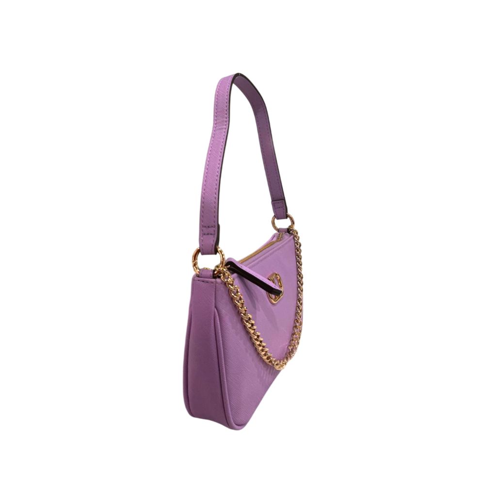 Shoulder Clutch Handbag by Twinset for women in polyethylene multicolor showcases a sculptural silhouette, featuring a secure zipper, ample built-in-compartments, and versatile shoulder-strap for a sculptural aesthetic.